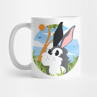 Rabbit Scene Forest Mug